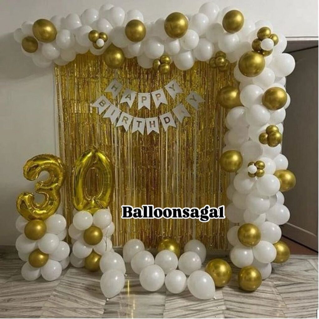 Golden White Photo Backdrop-min
