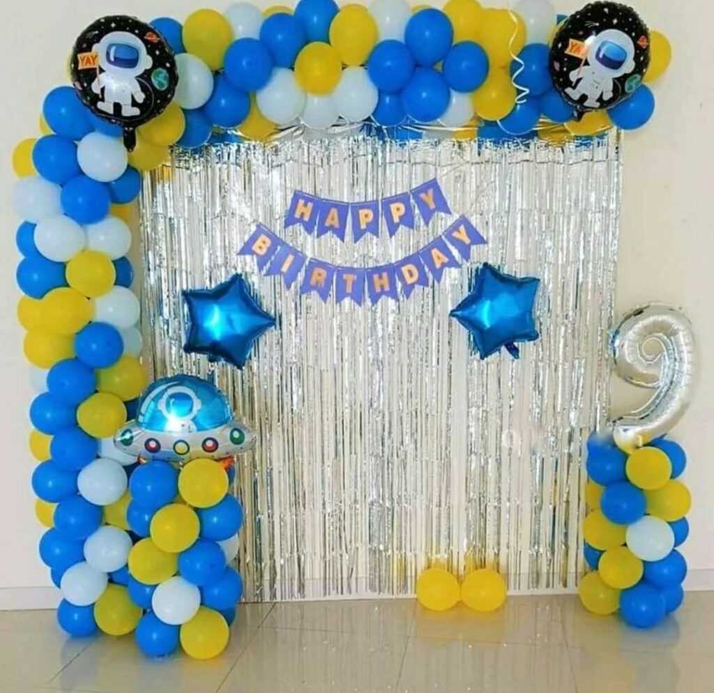 Space Theme Balloon Decor-min