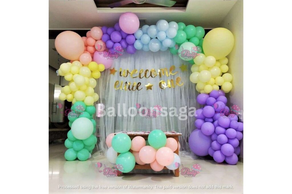 Welcome Baby net backdrop-min